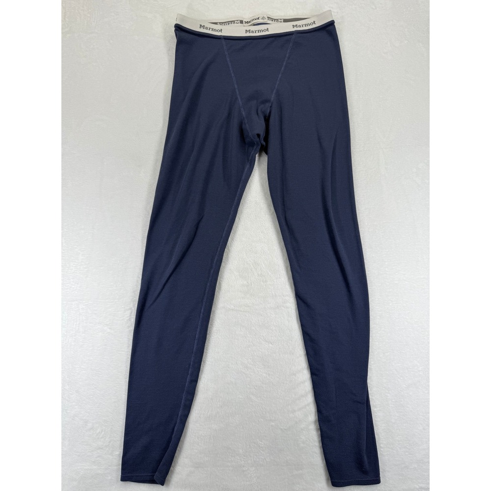 Marmot Women's Navy Blue Lightweight Base Layer Leggings Pants Size L